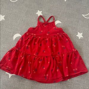 Cat & Jack Red Star Print Dress size 3T